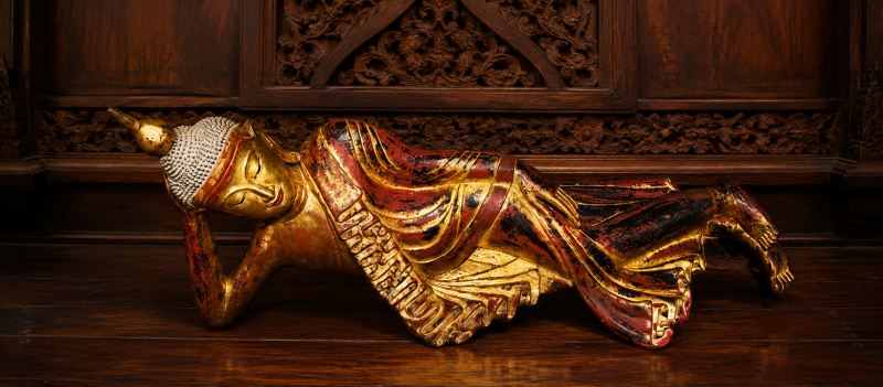 19C Reclining Burmese Buddha
